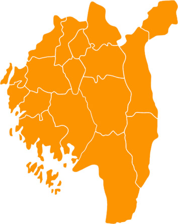 Kart Østfold